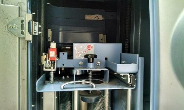 Stretch film wrapper for production of pressed stamped metal products. AIDA Engineering HMX-80. Acessories for plastic equipment.