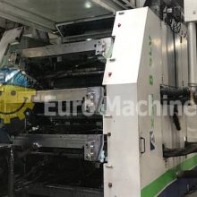 Flexographic Machine for printing in 8 colors. Can print on: PE, PP, OPP, PET, Paper. Bielloni Brand Flexo Printer for sale from Euro Machinery