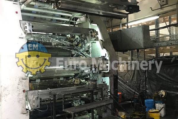 Flexographic Machine for printing in 8 colors. Can print on: PE, PP, OPP, PET, Paper. Bielloni Brand Flexo Printer for sale from Euro Machinery