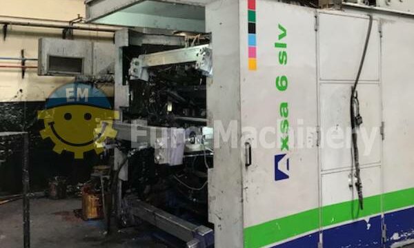 Bielloni Central Impression Printer. 6 Colors. Can print on PE, PP, OPP, PET, Paper. Flexo printer for sale from Euro Machinery