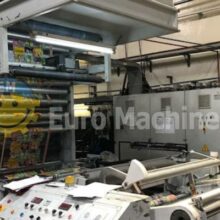 Bielloni Central Impression Printer. 6 Colors. Can print on PE, PP, OPP, PET, Paper. Flexo printer for sale from Euro Machinery