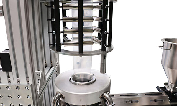 Three Layer Lab Extruder R&D test of new polymers, MaterBi, Bio-based plastic materials, RECYCLED granules, processing small batches