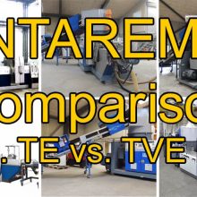 Intarema recycing line models comparison. Difference between T, TE, and TEVPlus. Used Erema machines avaiable from Euro Machinery.