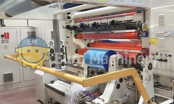 TR 550.10.M Slitter Rewinder for sale from Euro Machinery. In good condition. Can be seen in production. Contact us today for a machine inspection.
