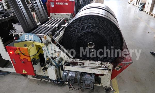 HEMINGSTONEroll bag machine for production of bottom seal garbage bags on the roll with tear off perforation.