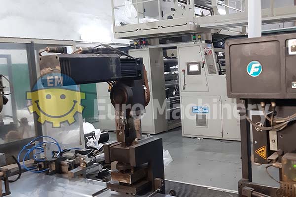 LEMO bag making machine for production of Wicket bags with glue patch handles. Can process LDPE and HDPE. In good condition, can be seen working.