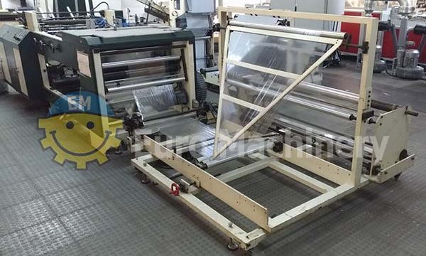 Wicket bag Making Machine for production of bread and chicken side weld bags. Can process recycled plastic for production of bags.