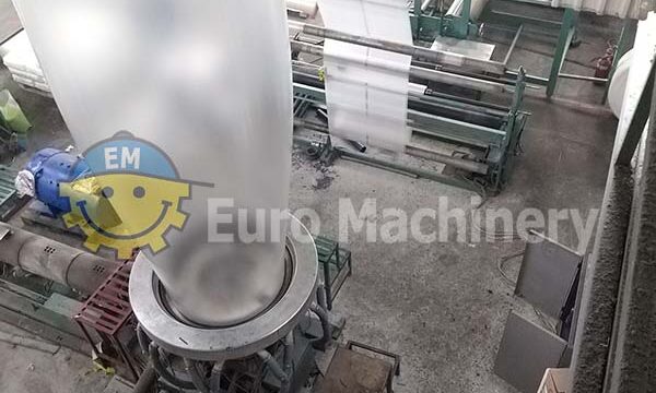 Monolayer Extruders for LDPE.Screw diameter of 120 mm with Die diameter of 900 mm. In good used condition. Can be seen working.
