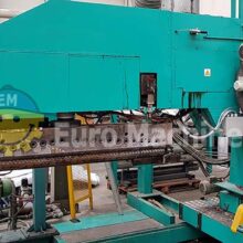 Lenzing Laminator for Extrusion coating mono-extruder. Can process PP coated with: textile, non woven fabric, jute. Can be seen running.