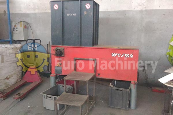 WEIMA Shredder - machinery for processing waste such as wood and post-comsumer waste. In good condition, can be seen in production.