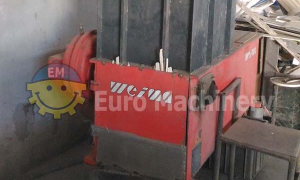 WEIMA Shredder - machinery for processing waste such as wood and post-comsumer waste. In good condition, can be seen in production.