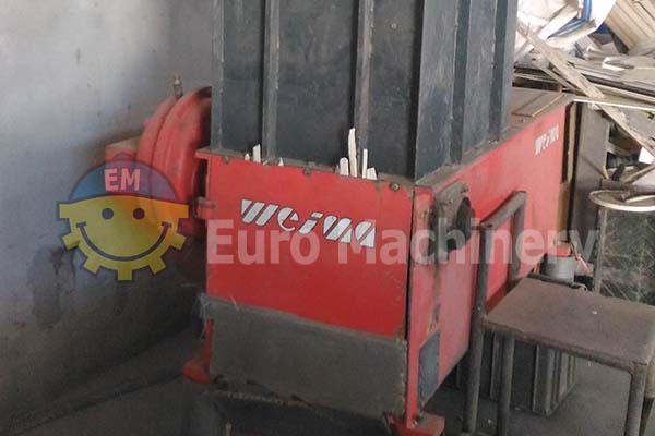 WEIMA Shredder - machinery for processing waste such as wood and post-comsumer waste. In good condition, can be seen in production.