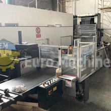 Used De Bernardi 80 G-SH Flexo-loop bag making machine. Production of side weld bags such as patch handle, flexoloop and safety bags.