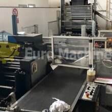 Used De Bernardi 80 G-SH Flexo-loop bag making machine. Production of side weld bags such as patch handle, flexoloop and safety bags.
