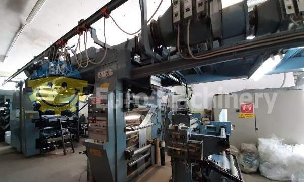 6 Color Central Impression Flexographic Printer. CMF Prestige 806 MOD.70 Ci Flexo Printer. In good condition, can be seen in production.