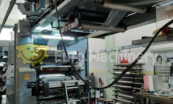 6 Color Central Impression Flexographic Printer. CMF Prestige 806 MOD.70 Ci Flexo Printer. In good condition, can be seen in production.