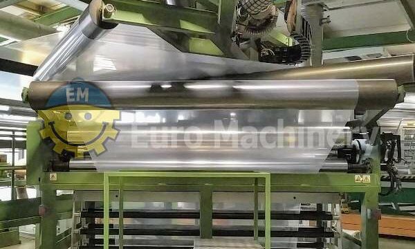 3-Layer blown film die head Extruder. Can process LDPE, HDPE, PP, and many more. KIEFEL Co-Extrusion line in good used condition.