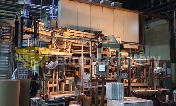 Used SML 5 Layer Cast Extruder - Can produce stretch film from LDPE and LLDPE. Includes edge trim recycling unit. Contact us today!