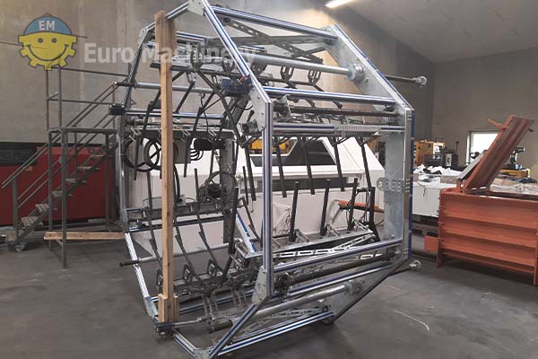 3848 K-design Centro 2500 (10) Calibrating Basket For Co Extrusion Line - K-design Centro-2500