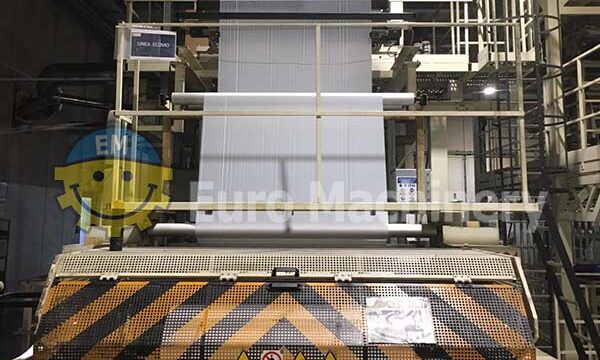 Used 3-layer MAM Extruder - Co Extruder 3 Layer Blown Film Line