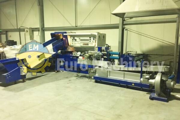 Inhouse waste recycling line