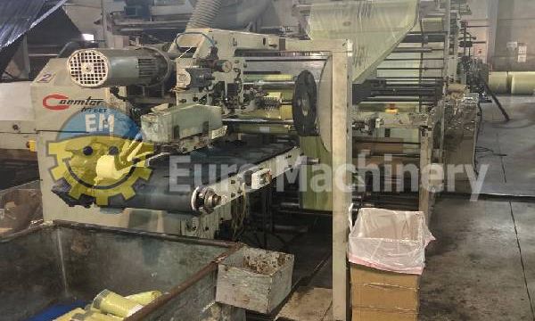 Bag making machine for bags on roll