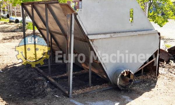Collection bunker with auger | wood shredder machine