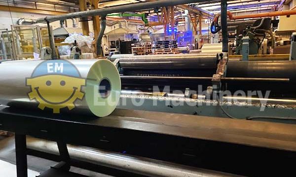 Used slitter rewinder for plastic film | backview