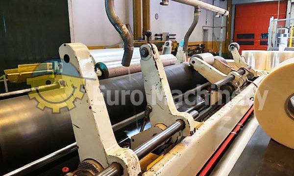 Used slitter rewinder for plastic film - knives