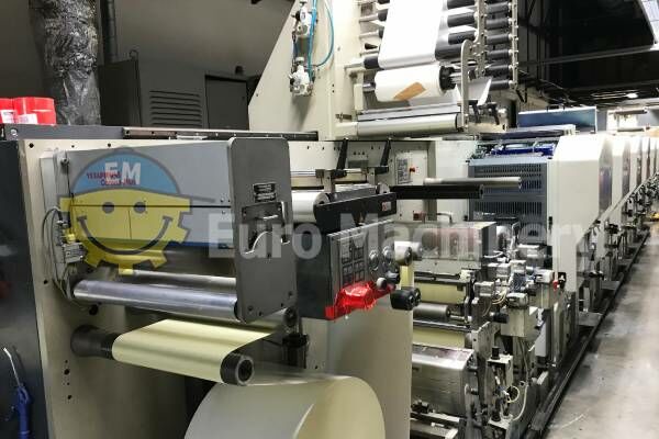 Narrow web flexo printing machine