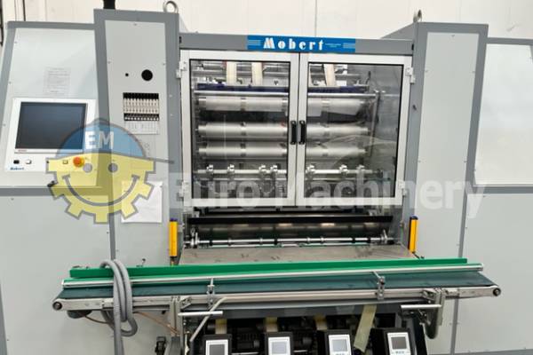 Garbage bag making machine for bags on roll.