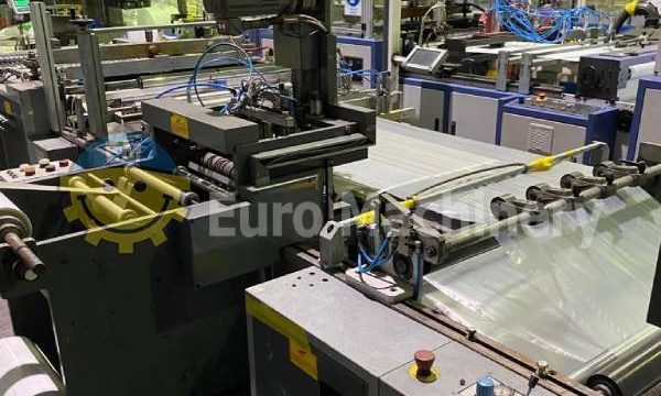 Plastic bag making machine works also with biodegradable material.