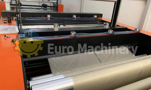 Bag making machine for large bottom seal bags.