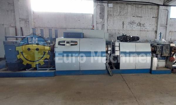 Plastic pellet making machine with 125mm screw diameter.