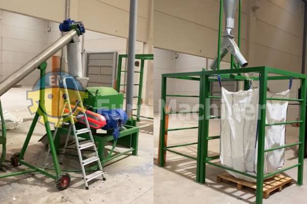 Granulator machine for plastic recycling