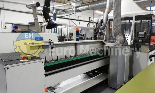 Plastic bag making machine is available for sale.