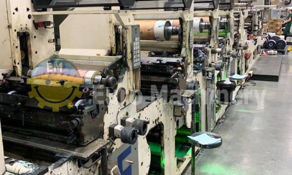 This flexo press can be seen in production.