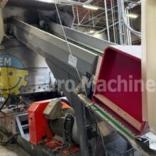 This plastic recycling machine can be seen in production.