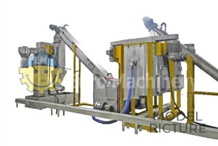 Model picture of a fiction washer for up to 2000 kg/h and it is available for sale.