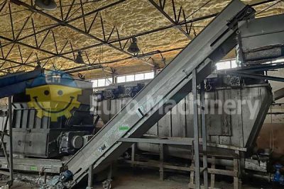 Side view of a conveyor belt | Full recycling plant for sale