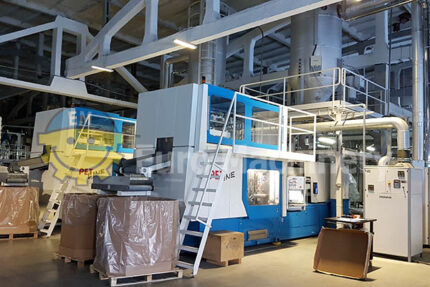 Start producing carbonated drinks with NETSTAL PETLINE injection moulding equipment, designed with 1070kN injection force and 2000kN clamping force.