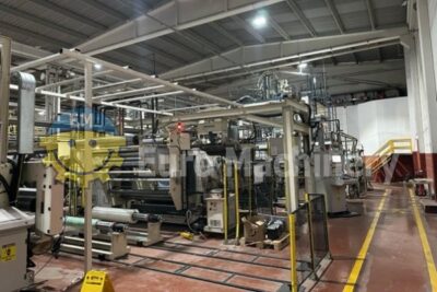 Bandera PET sheet extrusion line. 3 layers sheet coextruder