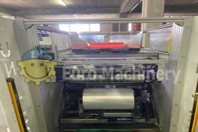 Used Unitech T012 rewinder for stretch film