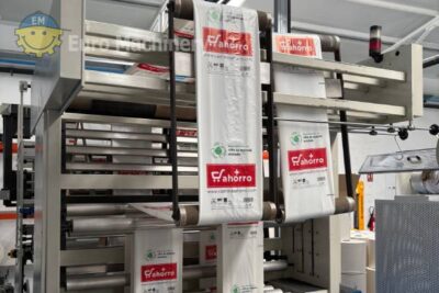 ELBA bottom seal bag making machine to produce carrier bags.