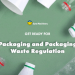 Banner for the blog post: EU PPWR 2026. Green background with plastic recycling materials